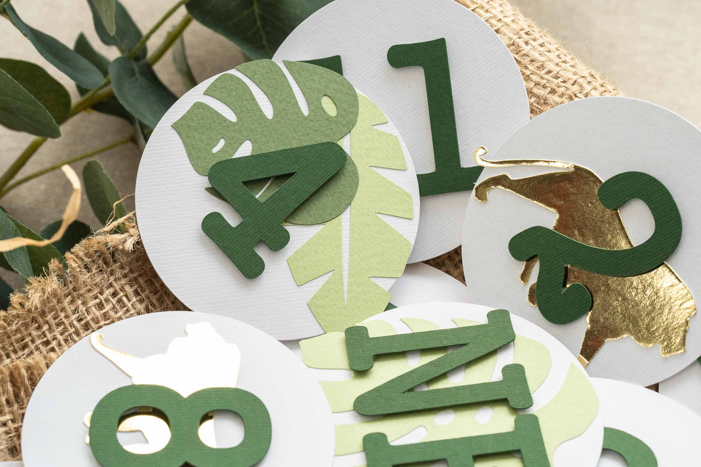 Lion Gold and Green Monthly Photo Banner