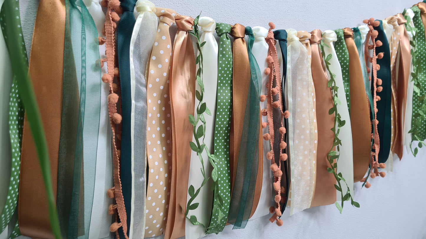 Dino Earth Tones Ribbon Garland