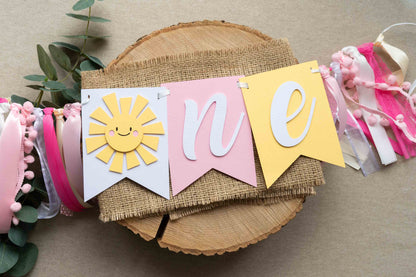 You Are My Sunshine High Chair Banner with Custom Age