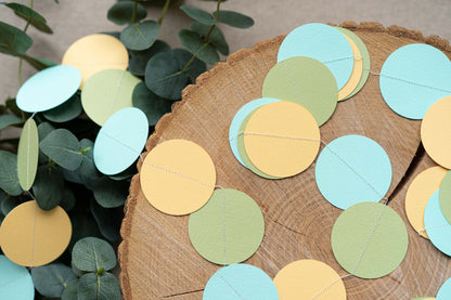 Bunny Turquoise Paper Garland