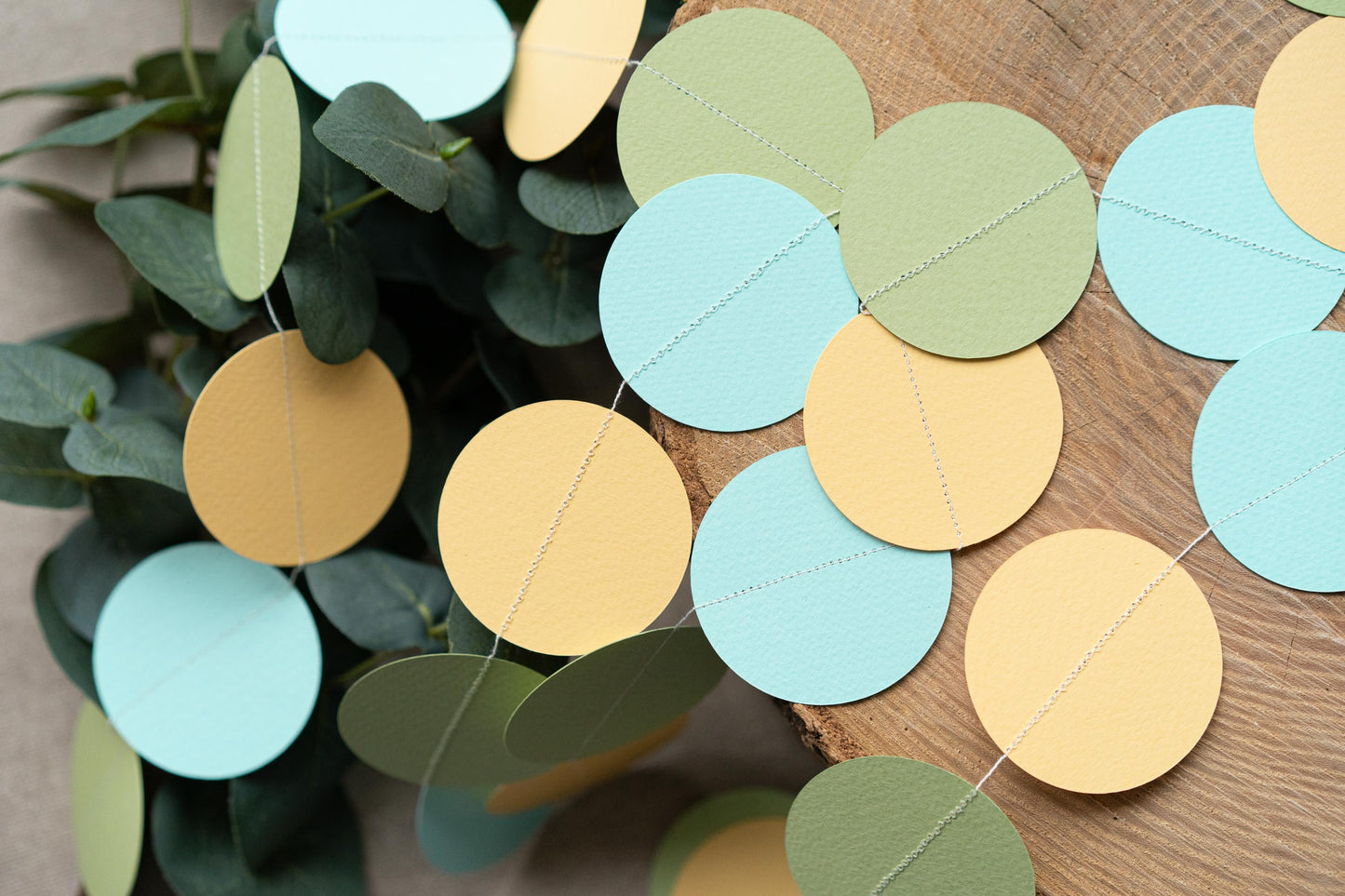 Bunny Turquoise Paper Garland