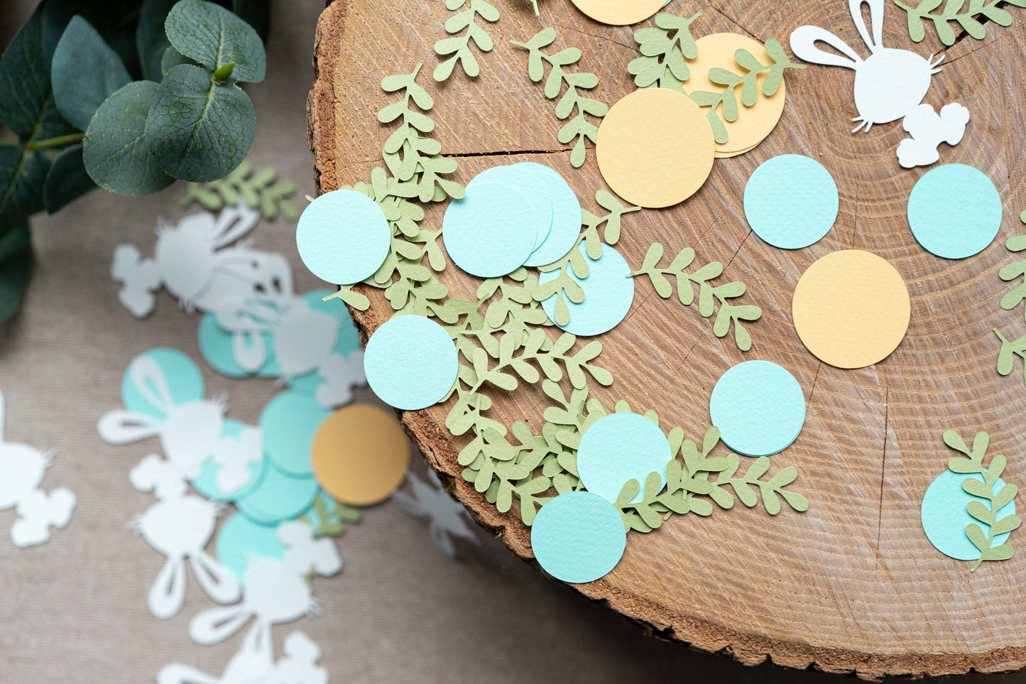 Bunny Turquoise Party Confetti