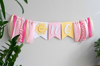 You Are My Sunshine High Chair Banner with Custom Age