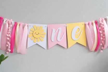 You Are My Sunshine High Chair Banner with Custom Age