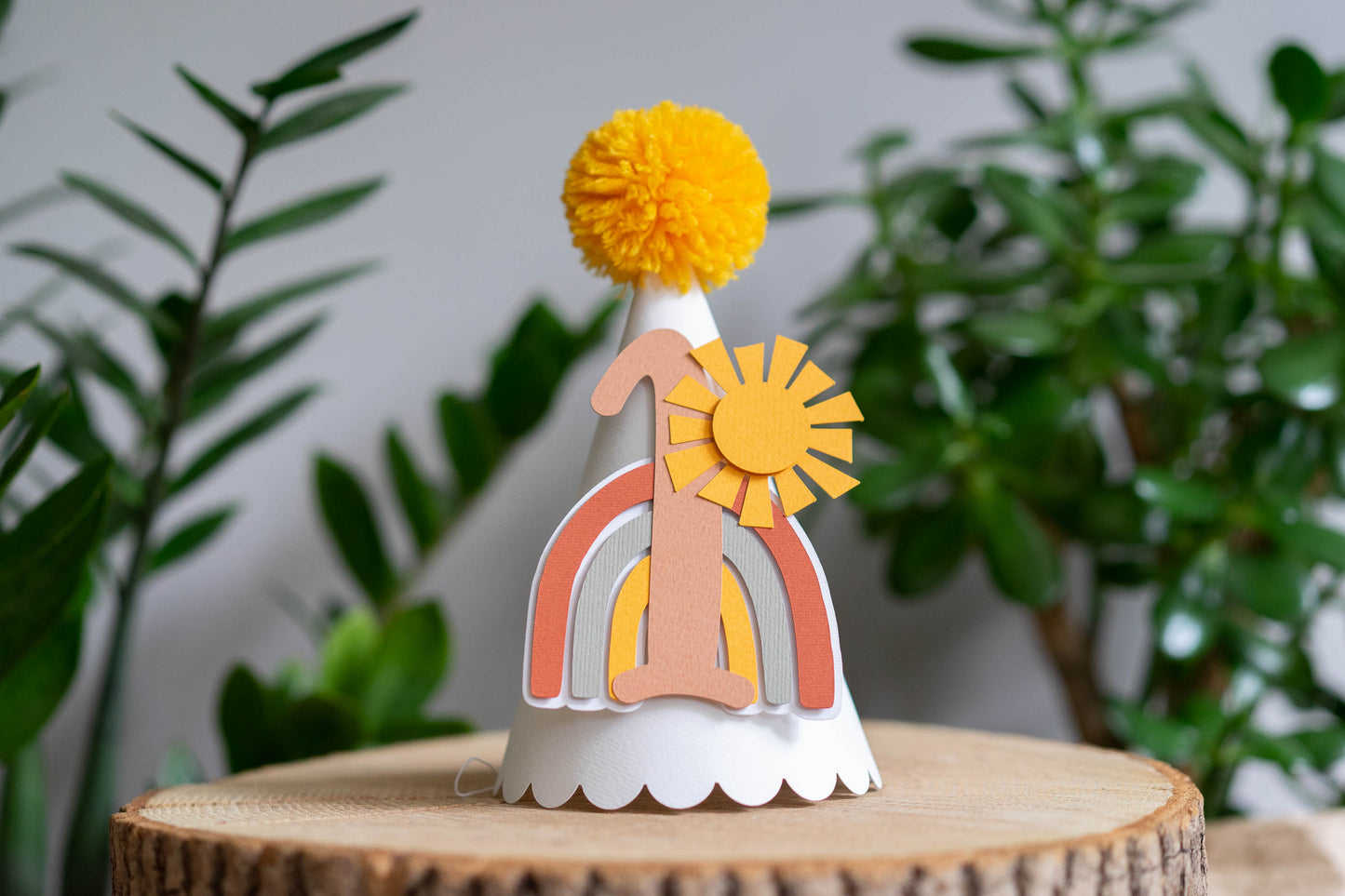 Rainbow and Sunshine Party Paper Hat