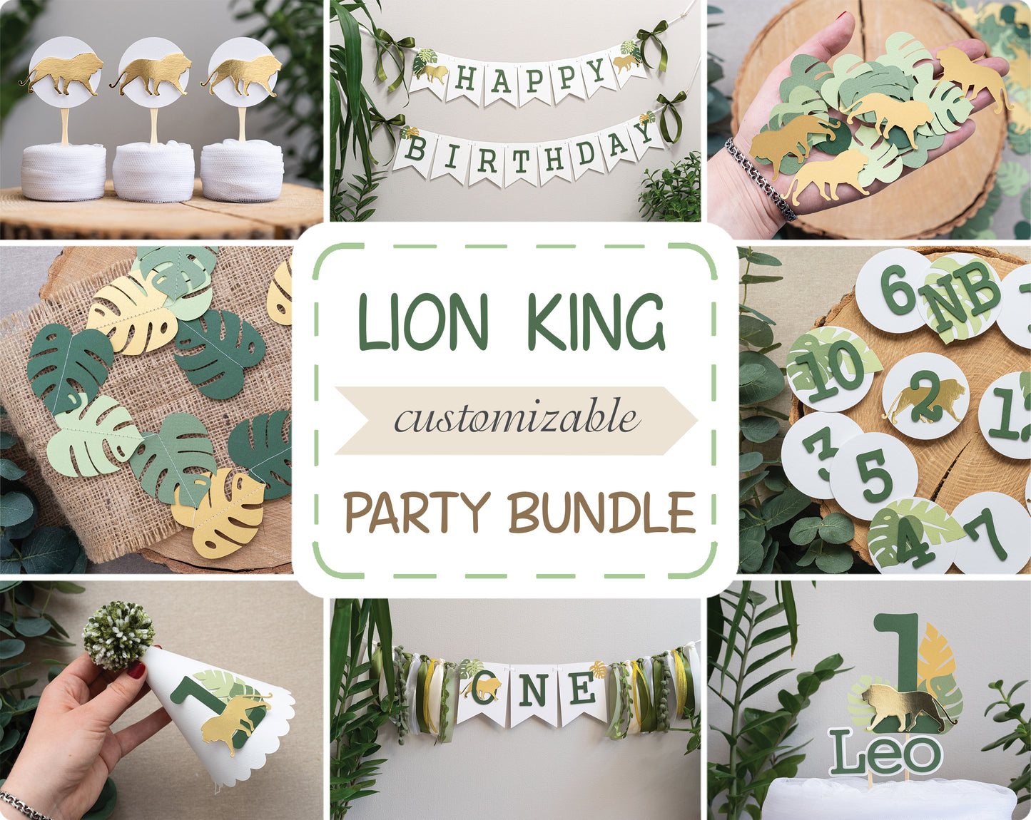 Lion Gold and Green Party Bundle